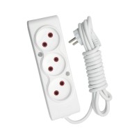 Мережевий подовжувач TECCO 3м 3 поста white (8681277842528)