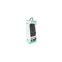 Мережевий фільтр живлення Voltronic G12, 4 роз, 4USB 3.2A, 2 Type-C, 2м Black (YT-G12)