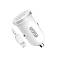 Зарядний пристрій XO 2xUSB 2.1A + cable USB to Lightning white (TZ08-L-WH)