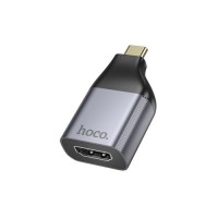 Перехідник USB-C to HDMI F gray HOCO (6942007645584)
