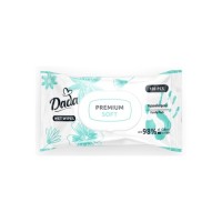 Дитячі вологі серветки Dada Premium Soft, з клапаном, 100 шт (4823071659757)