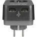 Мережевий фільтр живлення APC Essential SurgeArrest 1 Outle, 2 USBt (PME1WU2B-RS)