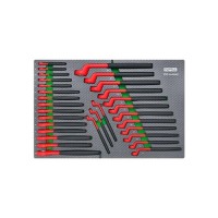 Ключ Toptul електроізольований (1000V) VDE 30шт. в ложементі (GED3062)