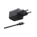 Зарядний пристрій Ugreen X517 USB-C PD25W GaN + cable USB-C to USB-C 1.0m black (75103)