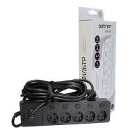 Мережевий фільтр живлення Patron SP-1655-USB