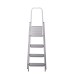 Драбина Eurogold зварна 4-х сходинкова GREY, 156х49х9см, Арт.214 (ЕГ-214 GREY)