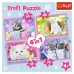 Пазл Trefl Кумедні коти 4 in 1 (35, 48, 54, 70) елемента (5900511343960)