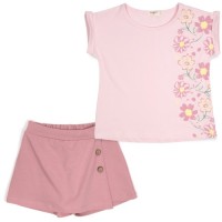 Набір дитячого одягу Breeze із шортами-спідницею (21786-140G-pink)