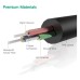 Кабель мультимедійний 3.5mm M to 3.5mm M 0.5m AV119 black Ugreen (10732)