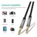 Кабель мультимедійний 3.5mm M to 3.5mm M 0.5m AV119 black Ugreen (10732)