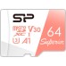 Карта пам'яті Silicon Power 64GB microSDXC class 10 UHS-I U3 V30 A1 Superior (SP064GBSTXDV3V20SP)