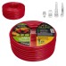 Шланг для поливу Alloid Pro армований, 3-шаровий, SCARLET BUTTERFLY, 3/4", 30м (WH-67672)