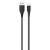 Дата кабель USB 2.0 AM to Lightning 1.0m black ColorWay (CW-CBUL024-BK)