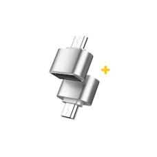 Дата кабель OTG USB 2.0 AF to USB-C silver XoKo (XK-AC035-SL2)