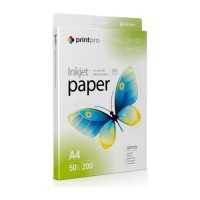 Фотопапір PrintPro A4 200г glossy, 50с (PGE200050A4_OEM)