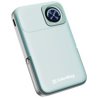 Батарея універсальна ColorWay 10 000 mAh PD/22.5W, 15W MagSafe & Watch Wireless Aquamarine (CW-PB100LPA2MT-WPDD)
