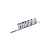 Набір головок Toptul довгих на планці 1/4" 12шт. 4-13мм (GAAQ0802U)