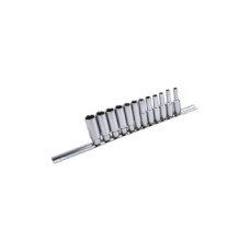 Набір головок Toptul довгих на планці 1/4" 12шт. 4-13мм (GAAQ0802U)
