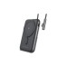 Батарея універсальна Choetech Magnetic Wireless 10000mAh 20W, PD, Qi-15W, USB-C In/Out, build-in cabel, Black (B735-CCBK)