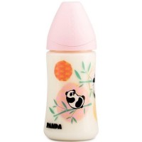 Пляшечка для годування Suavinex Історії панди 270 мл рожева (303977)