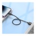 Дата кабель USB 2.0 AM to Lightning 0.25m Hyper X96 black HOCO (6942007609388)