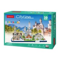 Пазл Cubic Fun Тривимірна головоломка-конструктор City Line Баварія (MC267h)