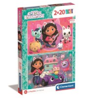 Пазл Clementoni 2 в 1 Gabby`s Dollhouse, 2 по 20 елементів (24802)