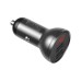 Зарядний пристрій Baseus Digital Display Dual USB 4.8A Car Charger 24W+Three Primary Colors 3-in-1 Cable 1.2m (TZCCBX-0G)