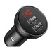 Зарядний пристрій Baseus Digital Display Dual USB 4.8A Car Charger 24W+Three Primary Colors 3-in-1 Cable 1.2m (TZCCBX-0G)