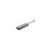 Концентратор Trust USB-C 8-in1 1xUSB-А 3.2/USB-A 2.0/2xUSB-С/HDMI/Ehernet/SD/microSD aluminium 0.15m grey (25672_TRUST)