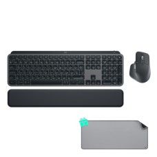 Комплект Logitech MX Keys for Business UA Graphite + Desk Mat Studio Series Mid Grey (MX920-010933)