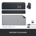 Комплект Logitech MX Keys for Business UA Graphite + Desk Mat Studio Series Mid Grey (MX920-010933)