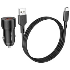 Зарядний пристрій BOROFONE BZ19A charger set (Type-C) USB-A Black (BZ19ACB)