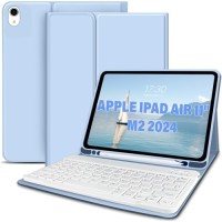 Чохол до планшета BeCover Keyboard Apple iPad Air 11" M2 2024 Light Blue (711397)