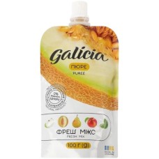 Дитяче пюре Galicia Фреш мікс зі смаком дині та м'яти 100 г (4820209564525)