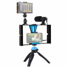 Набір блогера Puluz 4in1 (light, mount, phone holder, microphone) (PKT3023)