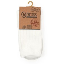 Шкарпетки дитячі Bross теплі у рубчик (3692-7-9-white)