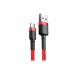 Дата кабель USB 2.0 AM to USB-C 0.5m 3A red Baseus (CATKLF-A09)