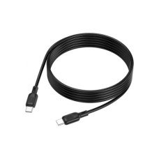 Дата кабель USB-C to USB-C 2.0m 60W Lenny silicone BX113 black BOROFONE (6941991115516)