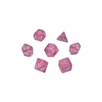 Набір кубиків для настільних ігор Games 7 Days Transparent 7 Dice Set - Pink (g7dtran12)