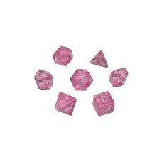 Набір кубиків для настільних ігор Games 7 Days Transparent 7 Dice Set - Pink (g7dtran12)