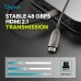 Кабель мультимедійний HDMI M to HDMI M 40.0m V2.1 8K60Hz AOC 48Gbps black Digitus (AK-330126-400-S)