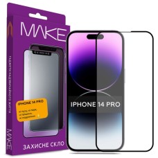 Скло захисне MAKE Apple iPhone 14 Pro (MGF-AI14P)