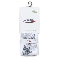 Колготки UCS Socks з метеликами (M0C0301-2101-3G-white)