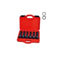 Набір головок Toptul довгих ударних 3/4" E18, E20, E22, E24, 17мм, (JGAI0602)