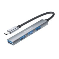 Концентратор Essager USB-C to 4xUSB 2.0 (EHBC04-FY10-P)