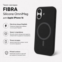 Чохол до мобільного телефона BeCover FIBRA Silicone OmniMag Apple iPhone 16 Black (716223)