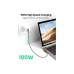 Дата кабель USB-C to USB-C 2.0m 5A 100W US335 90-degree Space Gray UGREEN (70698)