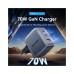 Зарядний пристрій Vention 2xUSB-C PD70W + 1xUSB QC3.0 22.5W GaN gray (FEXH0-EU)