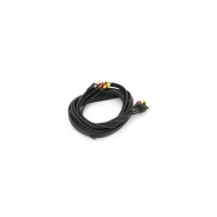 Кабель мультимедійний 3xRCA M to 3xRCA M 3.0m black Voltronic (YT-3хRCA(M)/3хRCA(M)-3.0P)